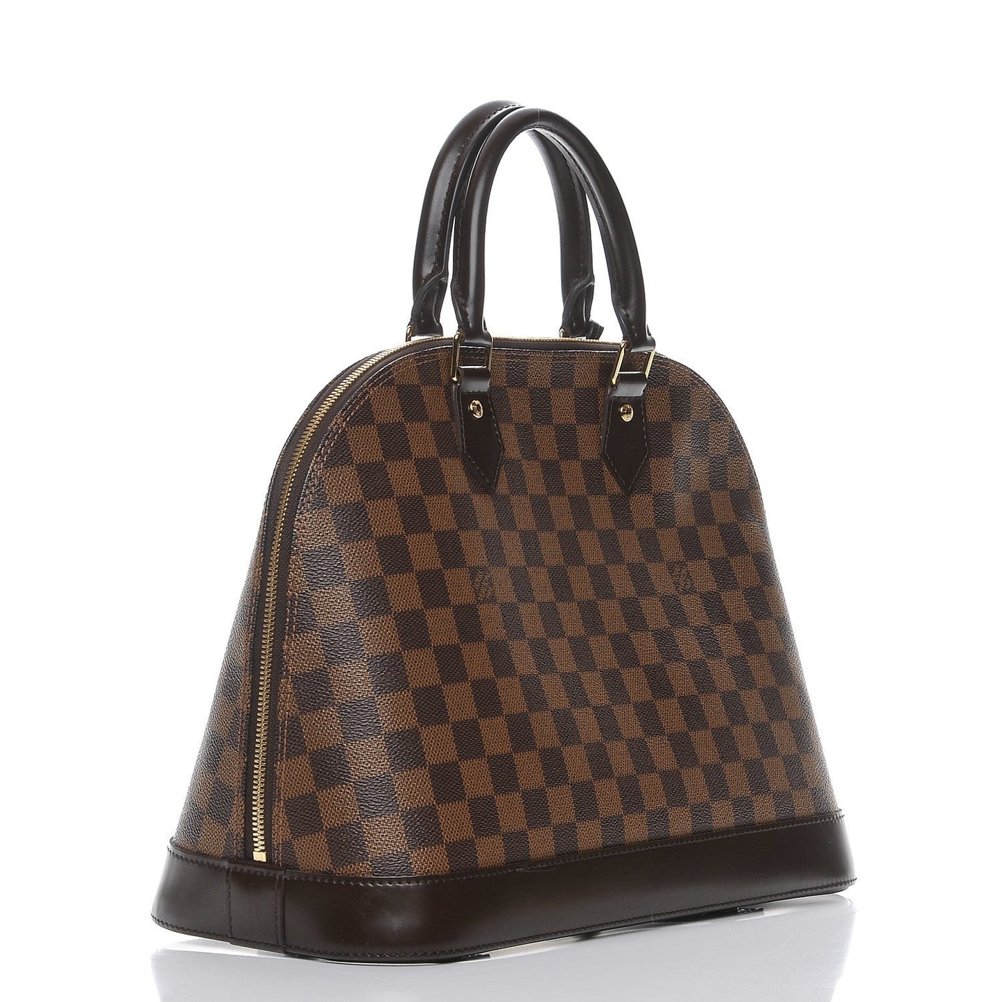 LOUIS VUITTON DAMIER EBENE ALMA MM HANDBAG