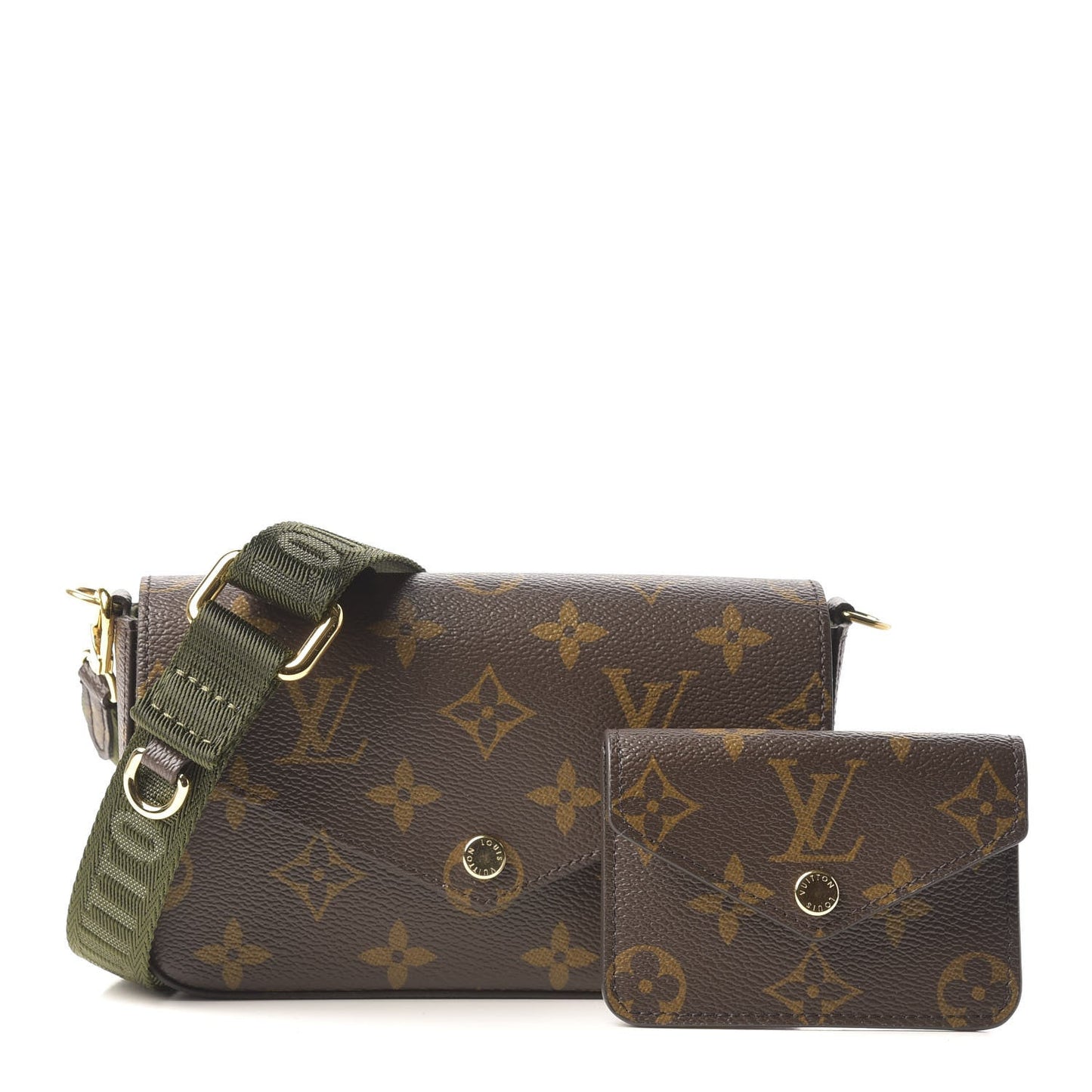 LOUIS VUITTON FELICIE STRAP & GO MONOGRAM POCHETTE CROSSBODY