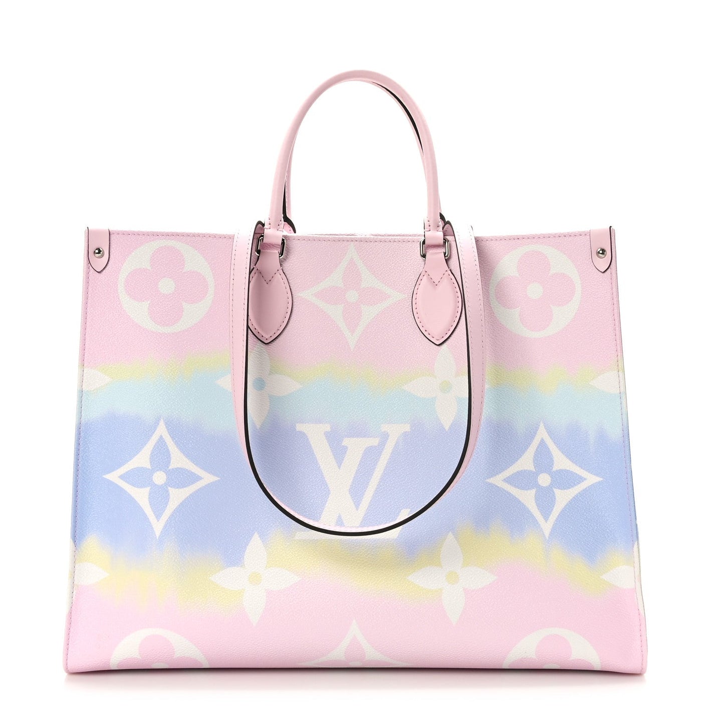 LOUIS VUITTON GIANT MONOGRAM ESCALE ONTHEGO GM TOTE IN PASTEL