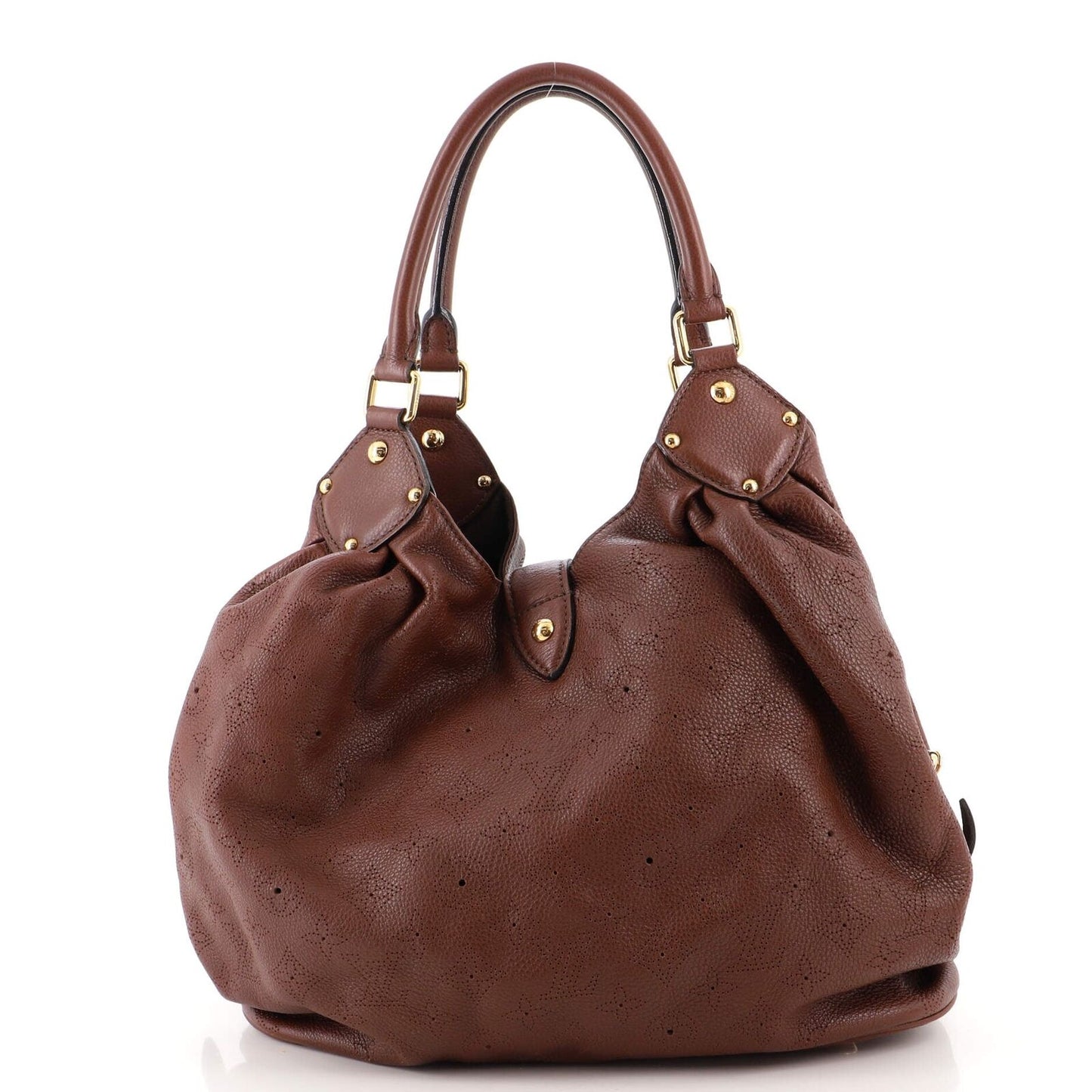 LOUIS VUITTON LEATHER MAHINA HOBO BAG