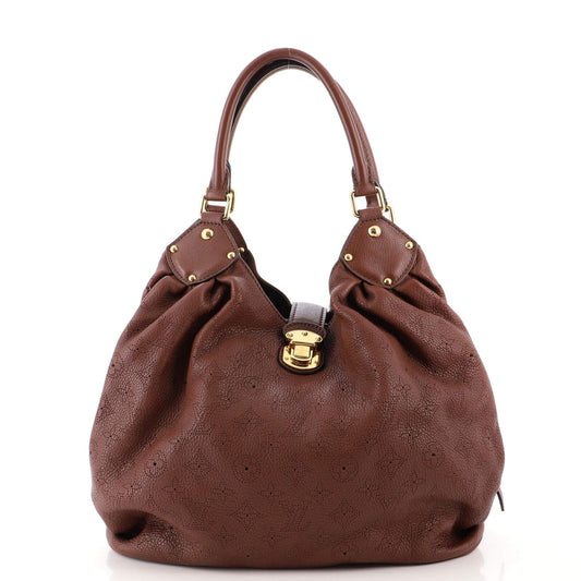 LOUIS VUITTON LEATHER MAHINA HOBO BAG