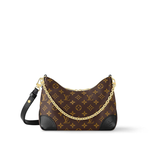 LOUIS VUITTON MONOGRAM BOULOGNE NM NOIR SHOULDER BAG