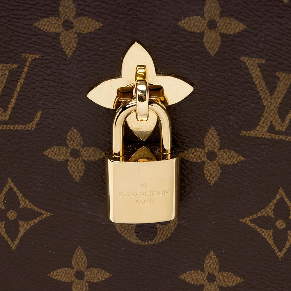 LOUIS VUITTON MONOGRAM FLOWER HOBO BAG NOIR