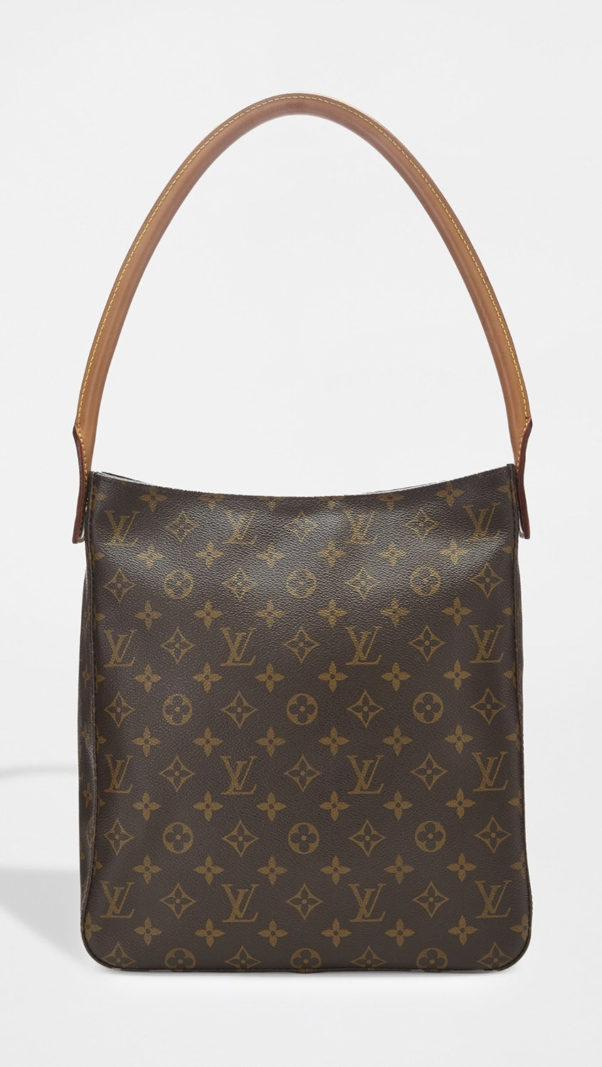 LOUIS VUITTON MONOGRAM LOOPING GM ZIPPED HOBO BAG