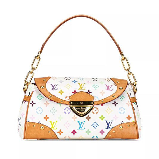 LOUIS VUITTON X TAKASHI MURAKAMI MONOGRAM BEVERLY MM SATCHEL