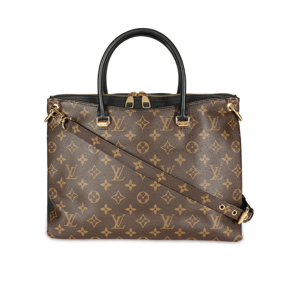 LOUIS VUITTON MONOGRAM PALLAS NOIR MM SHOULDER BAG