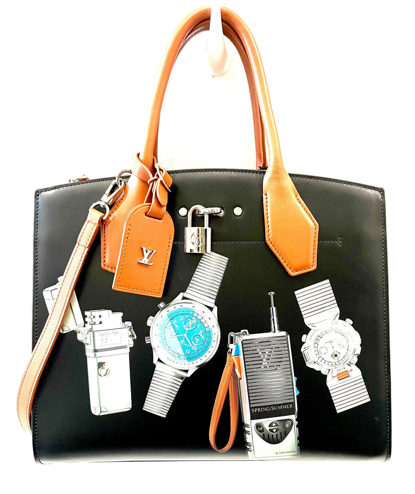 LOUIS VUITTON LIMITED EDITION WORLD TOUR CITY STEAMER CALFSKIN TOTE