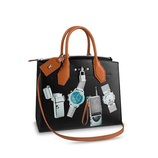 LOUIS VUITTON LIMITED EDITION WORLD TOUR CITY STEAMER CALFSKIN TOTE