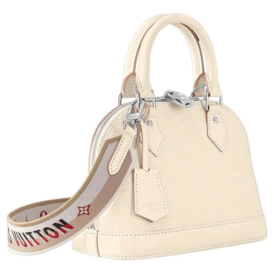LOUIS VUITTON EPI LEATHER ALMA BB WHITE QUAERZ