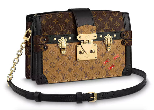 LOUIS VUITTON REVERSE MONOGRAM TRUNK CLUTCH BAG