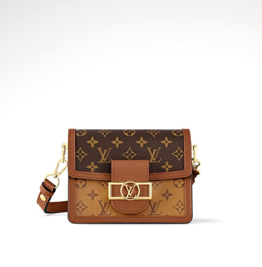 LOUIS VUITTON REVERSE MONOGRAM MINI DAUPHINE BAG