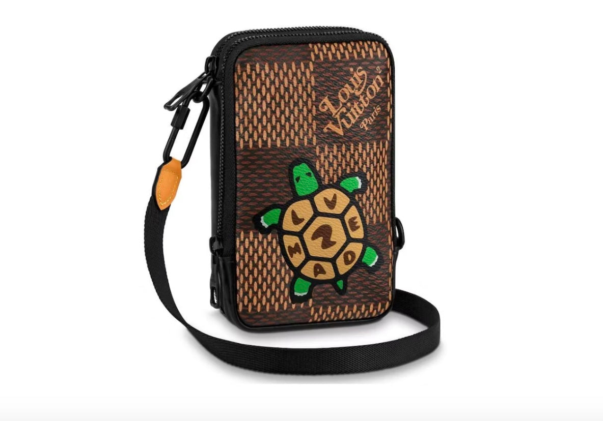 LOUIS VUITTON X NIGO DOUBLE PHONE POUCH CROSSBODY