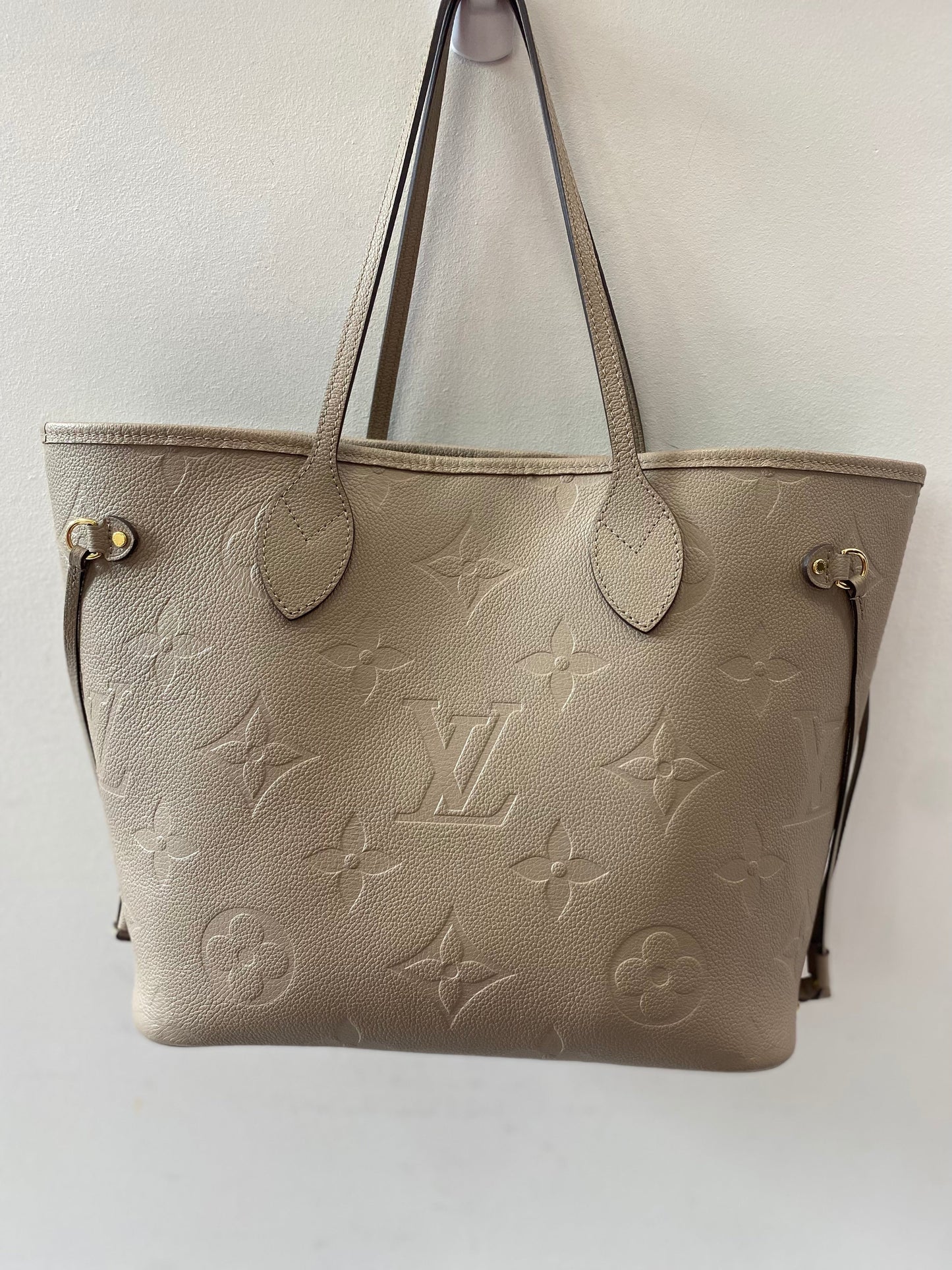 LOUIS VUITTON MONOGRAM EMPREINTE LEATHER NEVERFULL TOTE MM