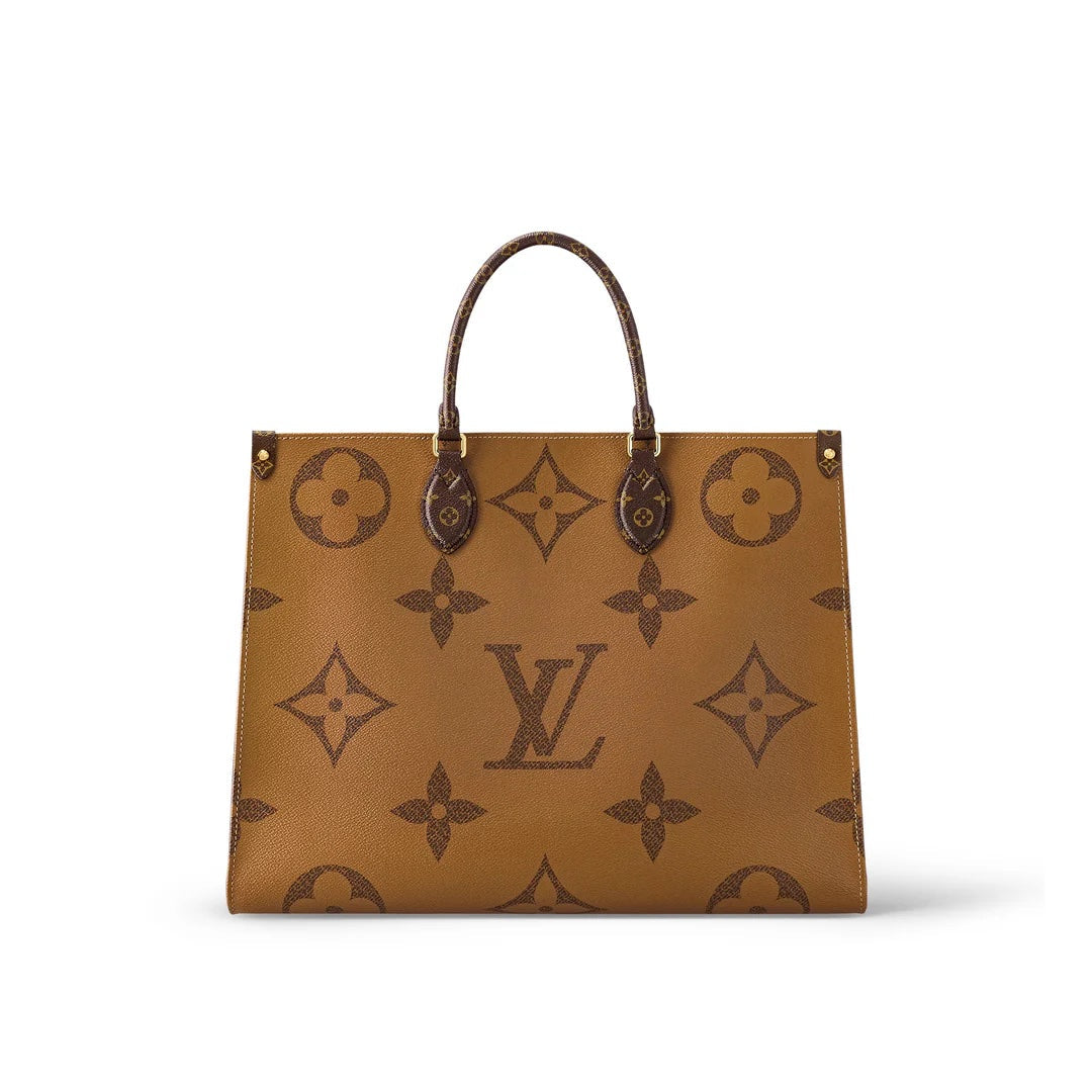 LOUIS VUITTON GIANT REVERSE MONOGRAM ON THE GO TOTE BAG GM