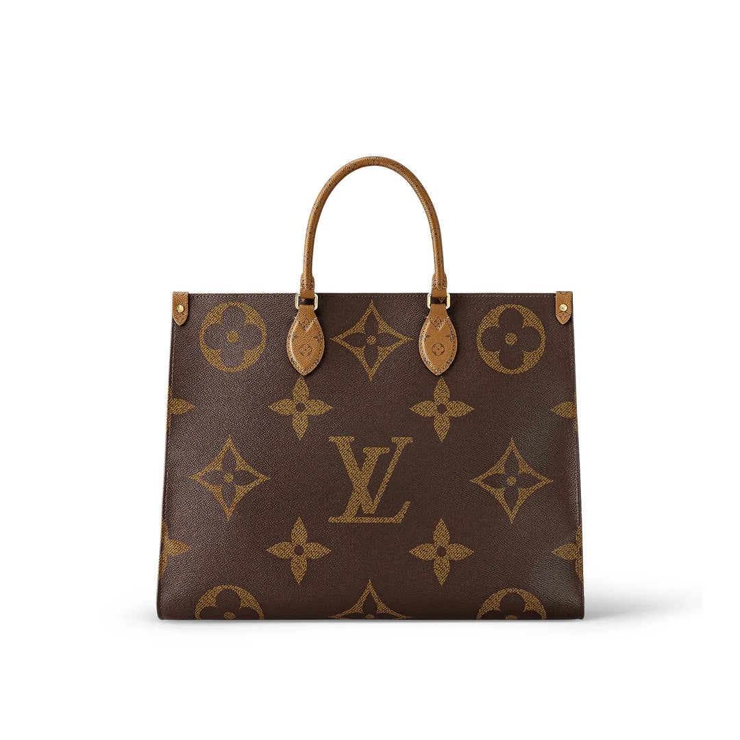 LOUIS VUITTON GIANT REVERSE MONOGRAM ON THE GO TOTE BAG GM