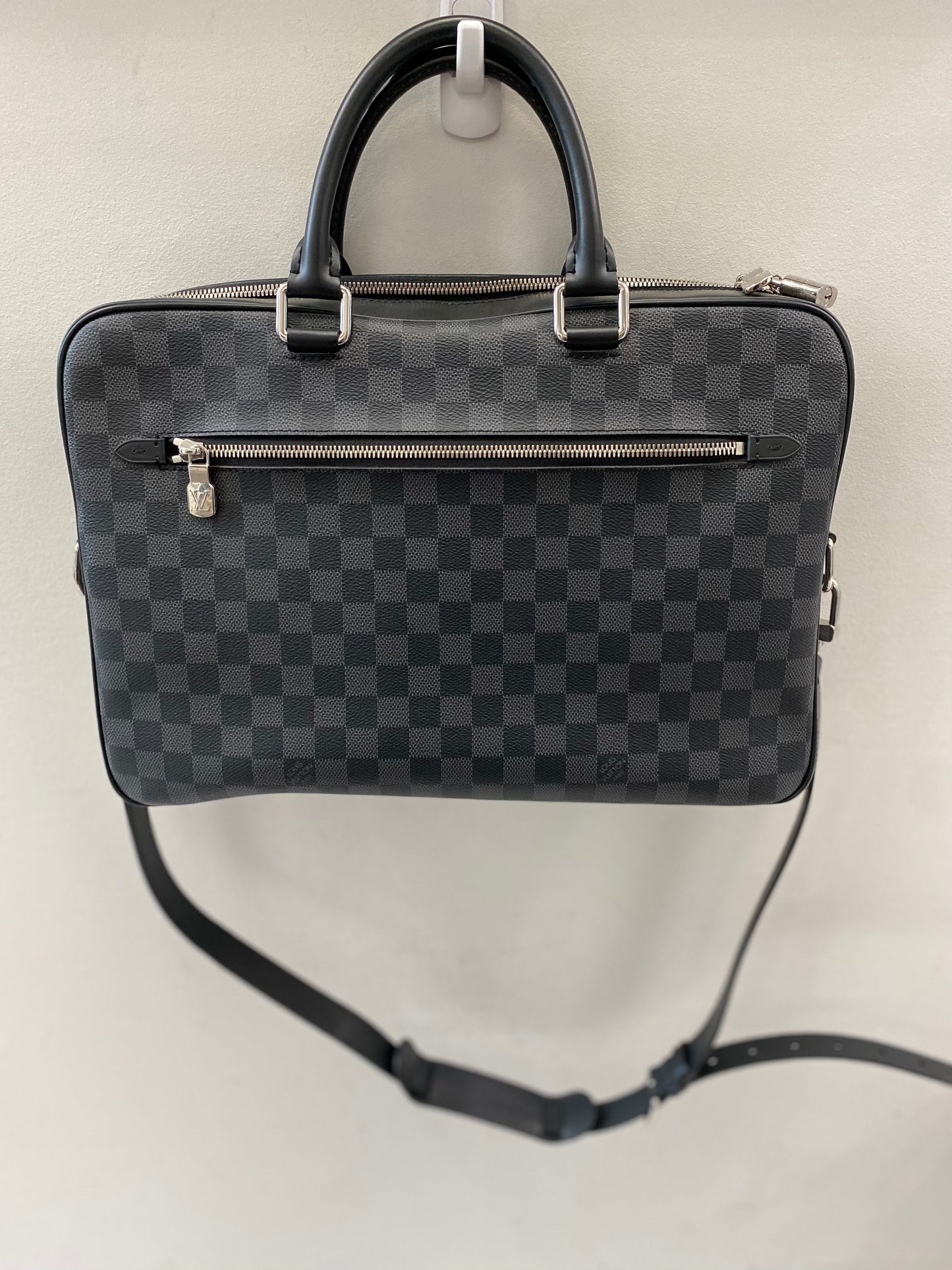 LOUIS VUITTON DAMIER GRAPHITE PORTE DOCUMENTS BUSINESS MM BAG