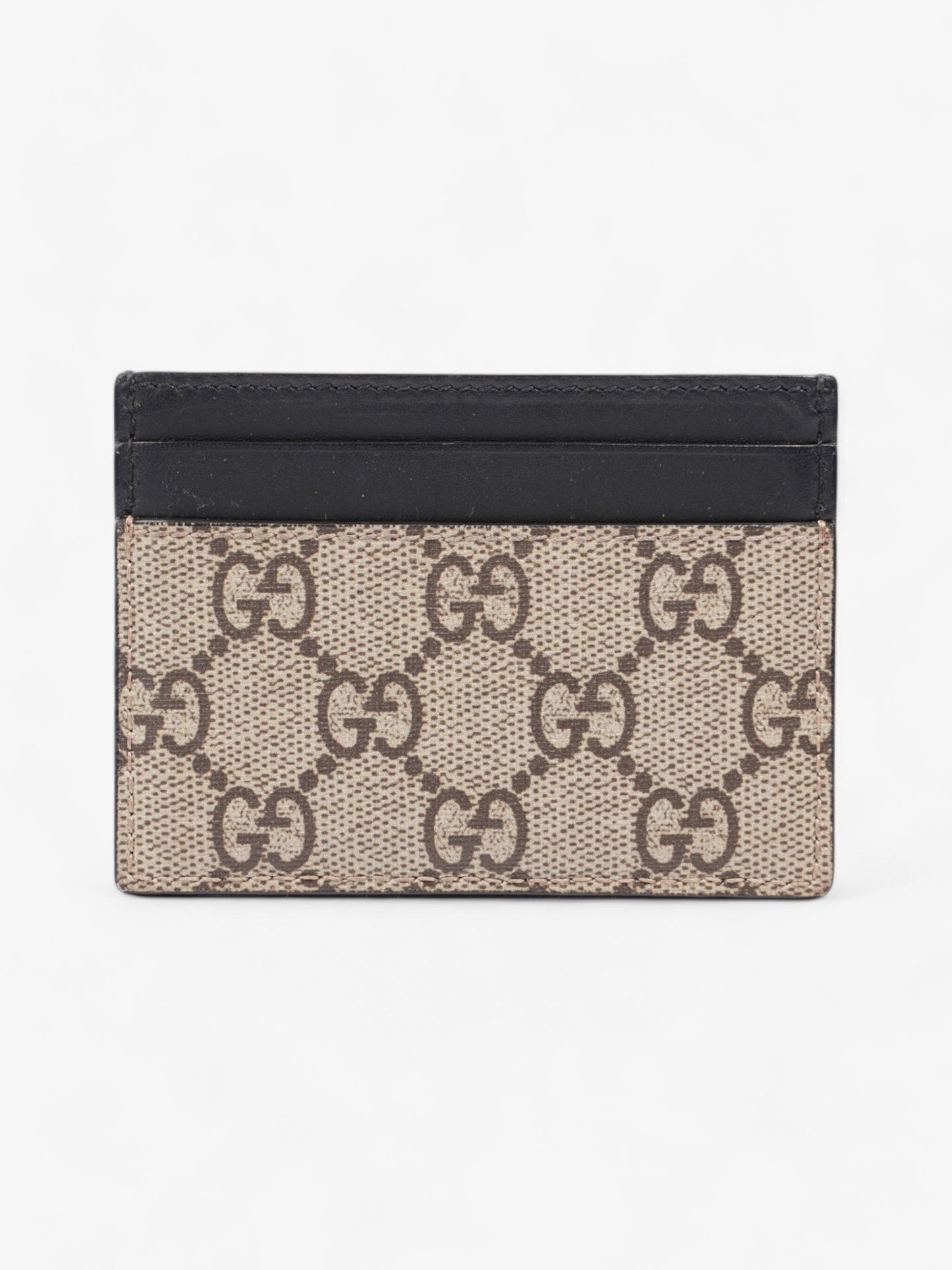 Gucci Tiger Card Holder Supreme / Black Coated Canvas