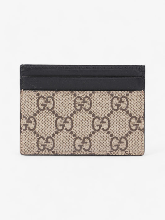 Gucci Tiger Card Holder Supreme / Black Coated Canvas