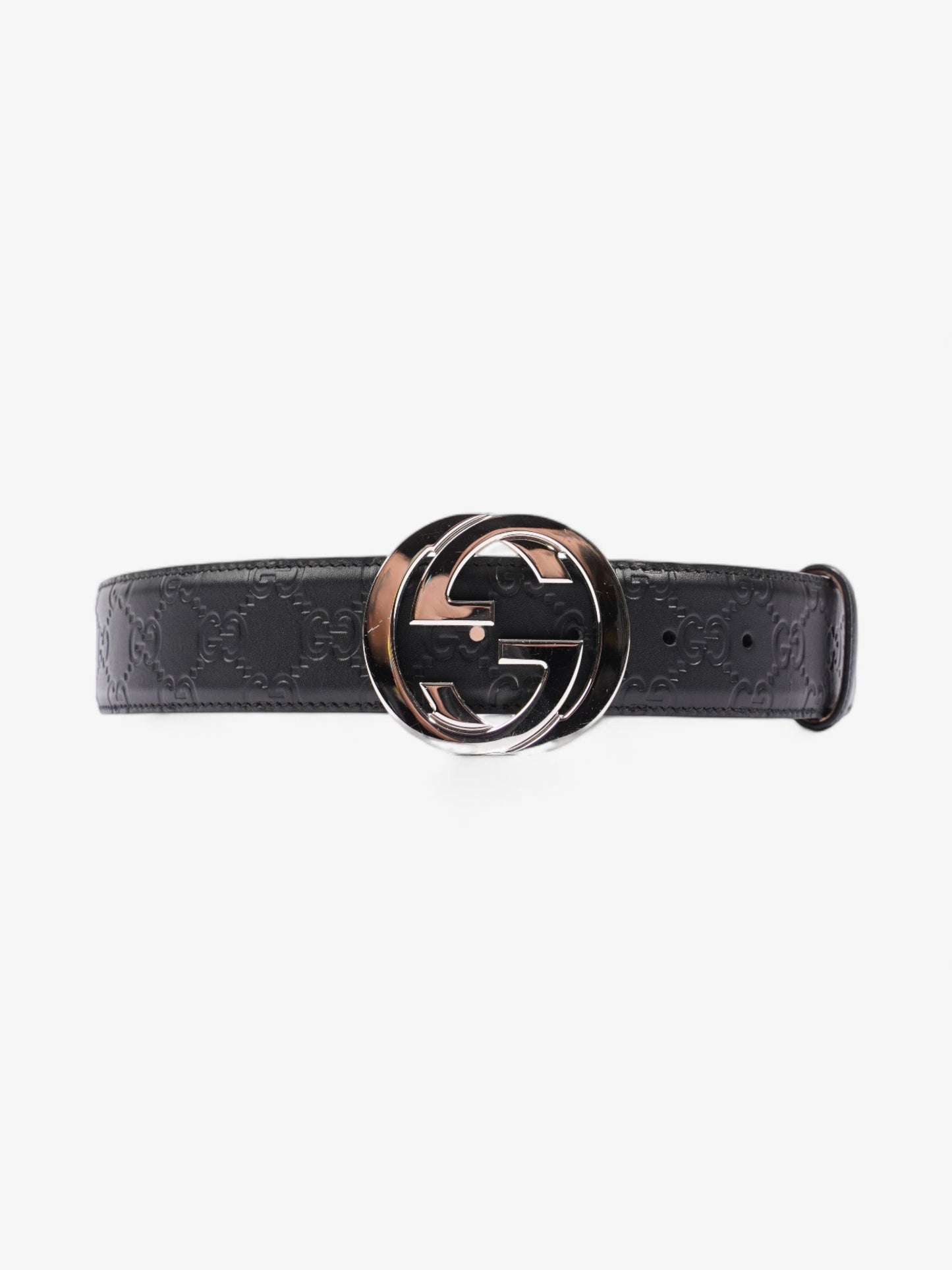 Gucci Blondie Wide Belt Black Leather 80cm / 32"