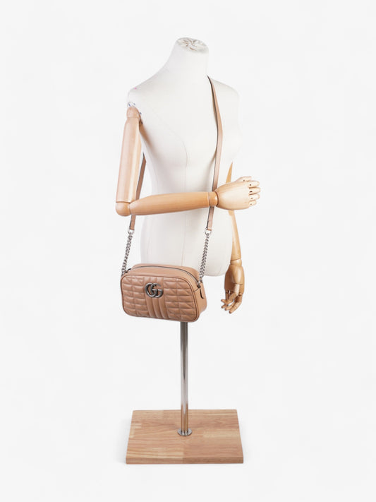 Gucci GG Marmont 2.0 Camera Bag Camelia Calfskin Leather