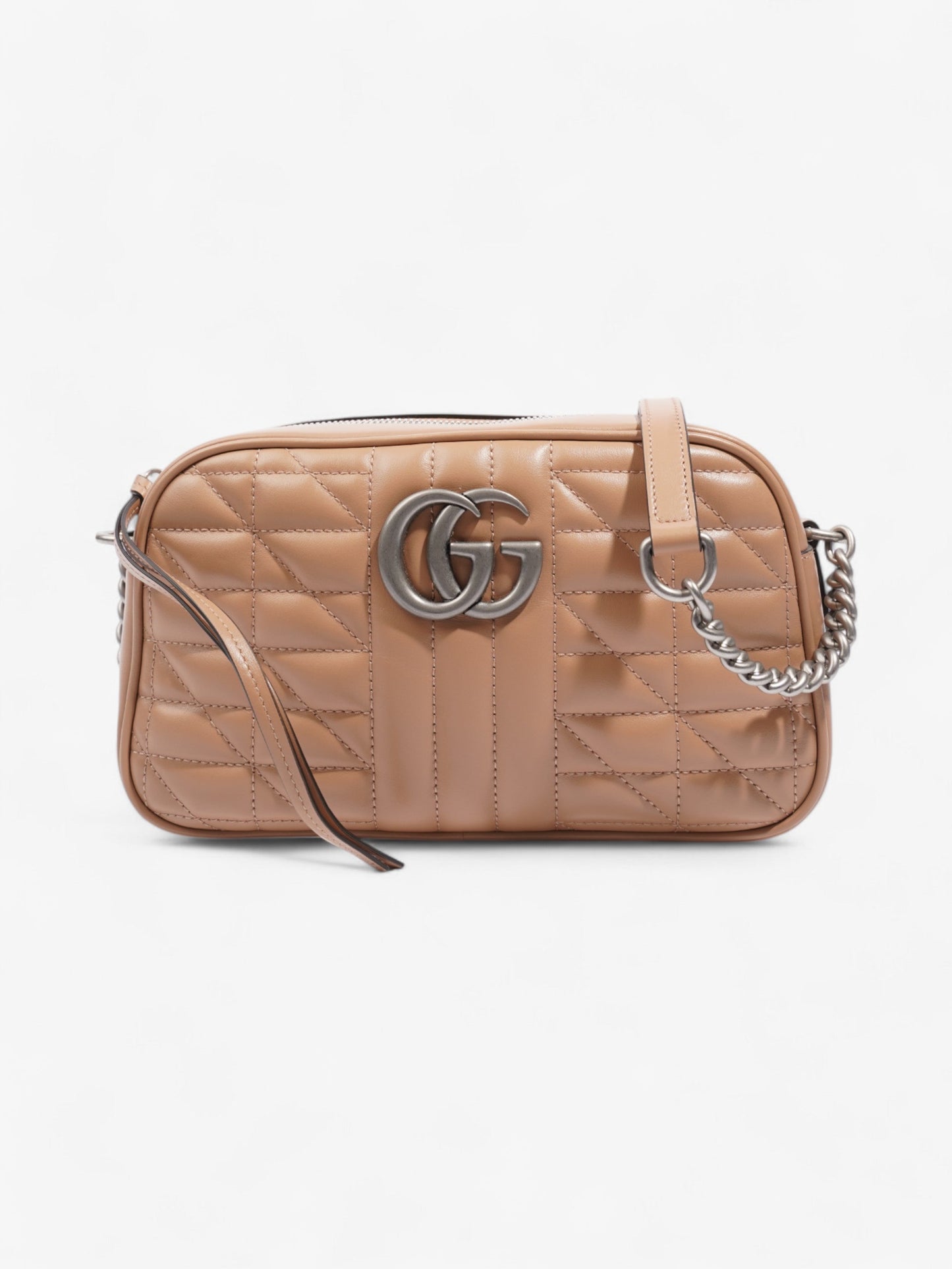 Gucci GG Marmont 2.0 Camera Bag Camelia Calfskin Leather