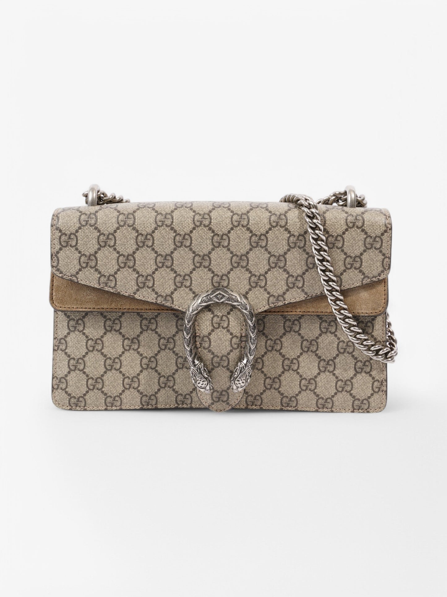 Gucci Dionysus GG Supreme / Beige / Ebony Coated Canvas Small