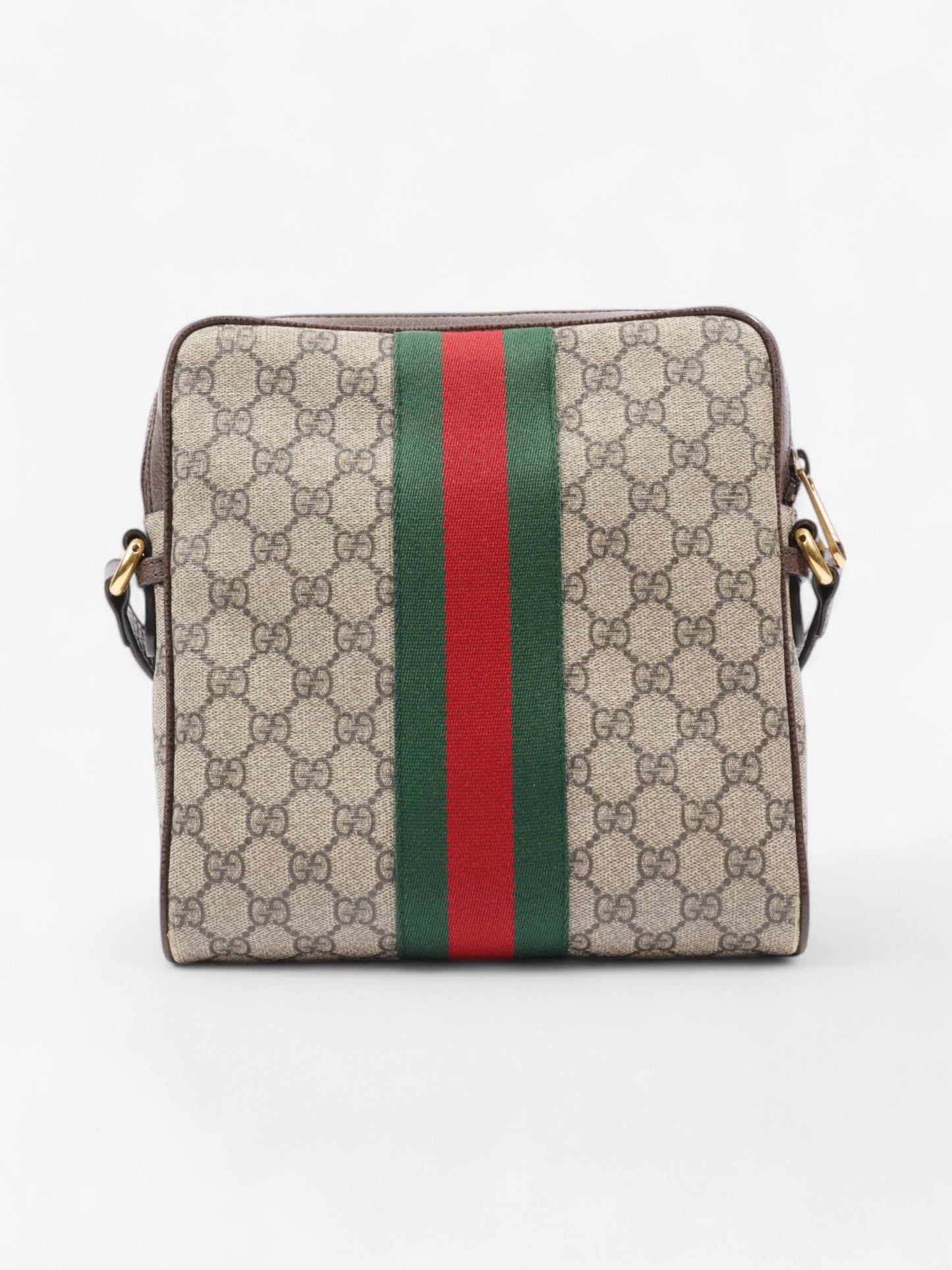Gucci GG Ophidia GG Supreme / Green / Red Coated Canvas Small