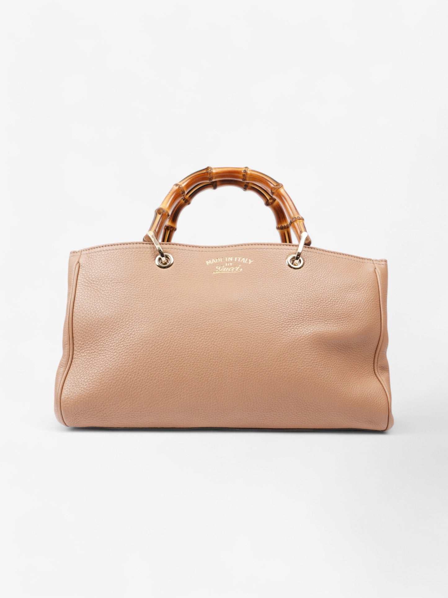 Gucci Bamboo Shopper Tote Beige Leather Medium