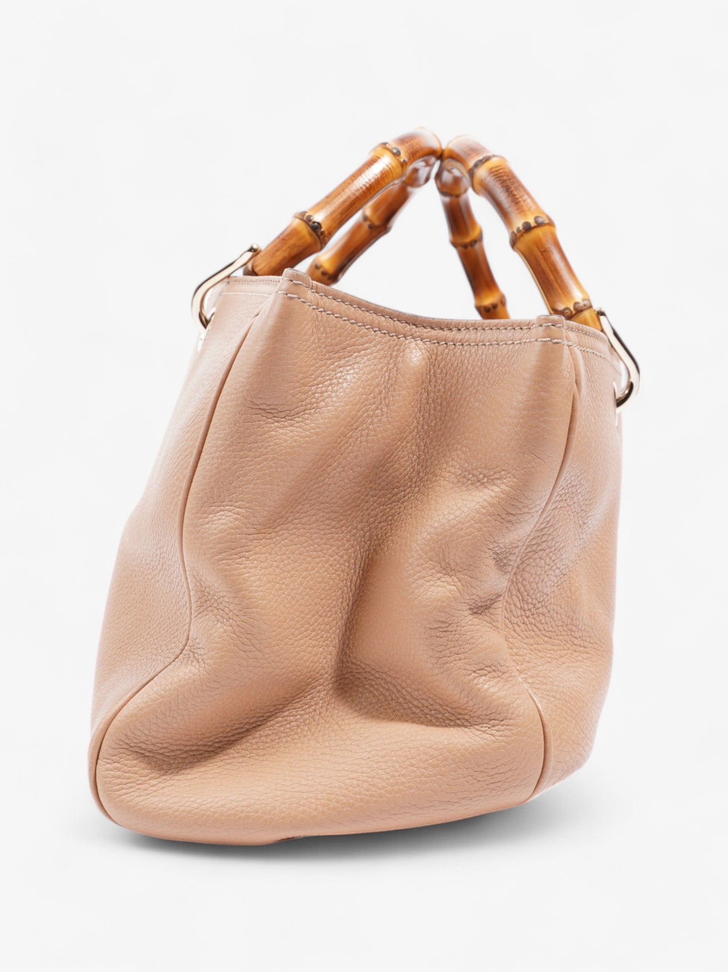 Gucci Bamboo Shopper Tote Beige Leather Medium