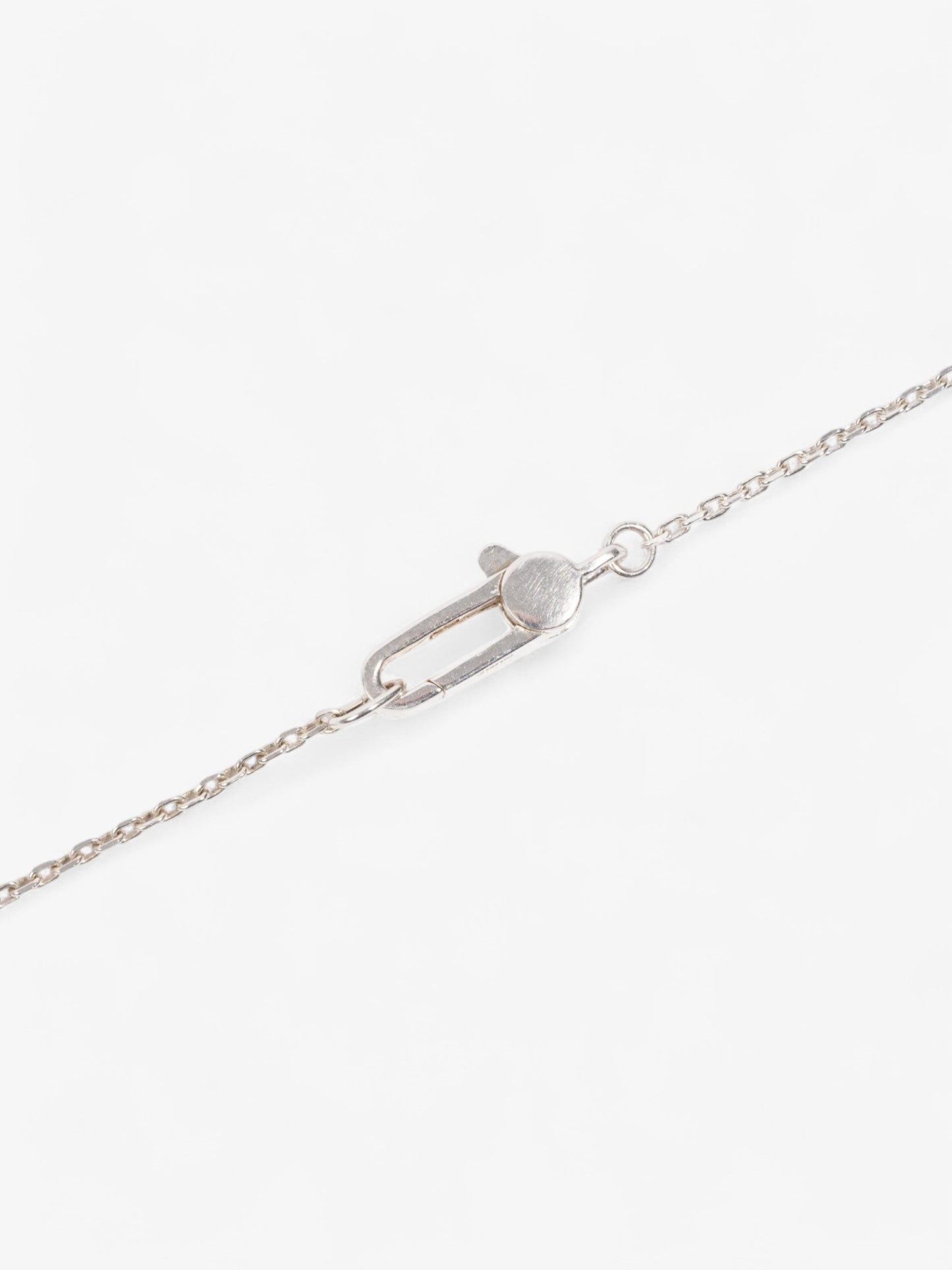 Gucci Trademark Heart Necklace Silver Silver Sterling