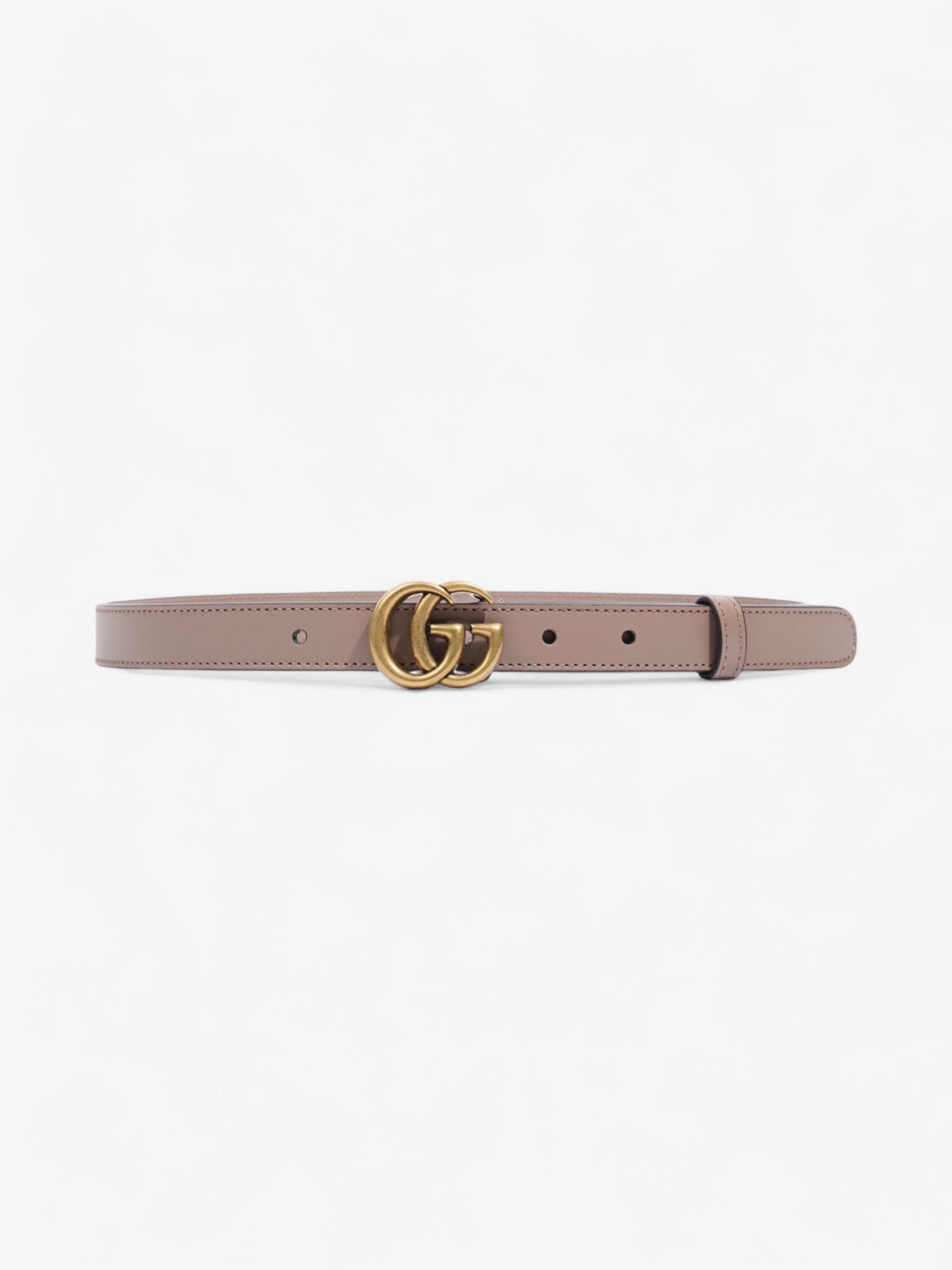 Gucci GG Marmont Belt Dusty Pink / Gold Leather 70cm 28"