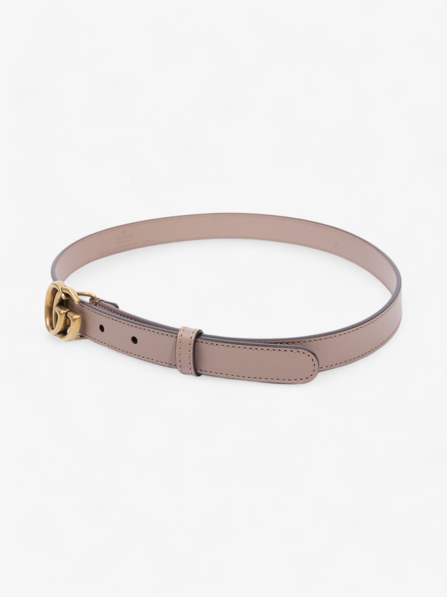 Gucci GG Marmont Belt Dusty Pink / Gold Leather 70cm 28"