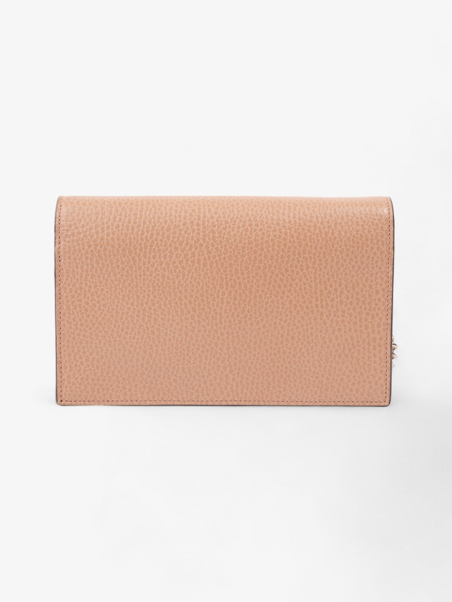 Gucci Interlocking G Chain Wallet Warm Taupe Leather