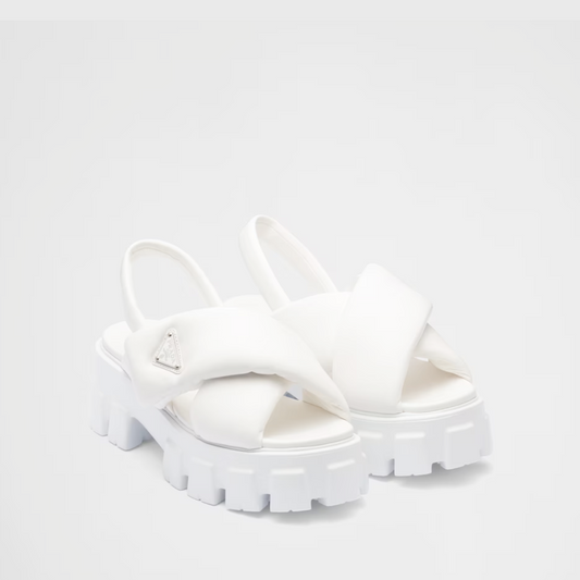 Monolith Padded Nappa Leather Sandals - Designer Slides & Sandals for Women