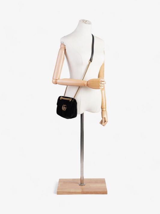 Gucci GG Marmont Black Velvet Mini