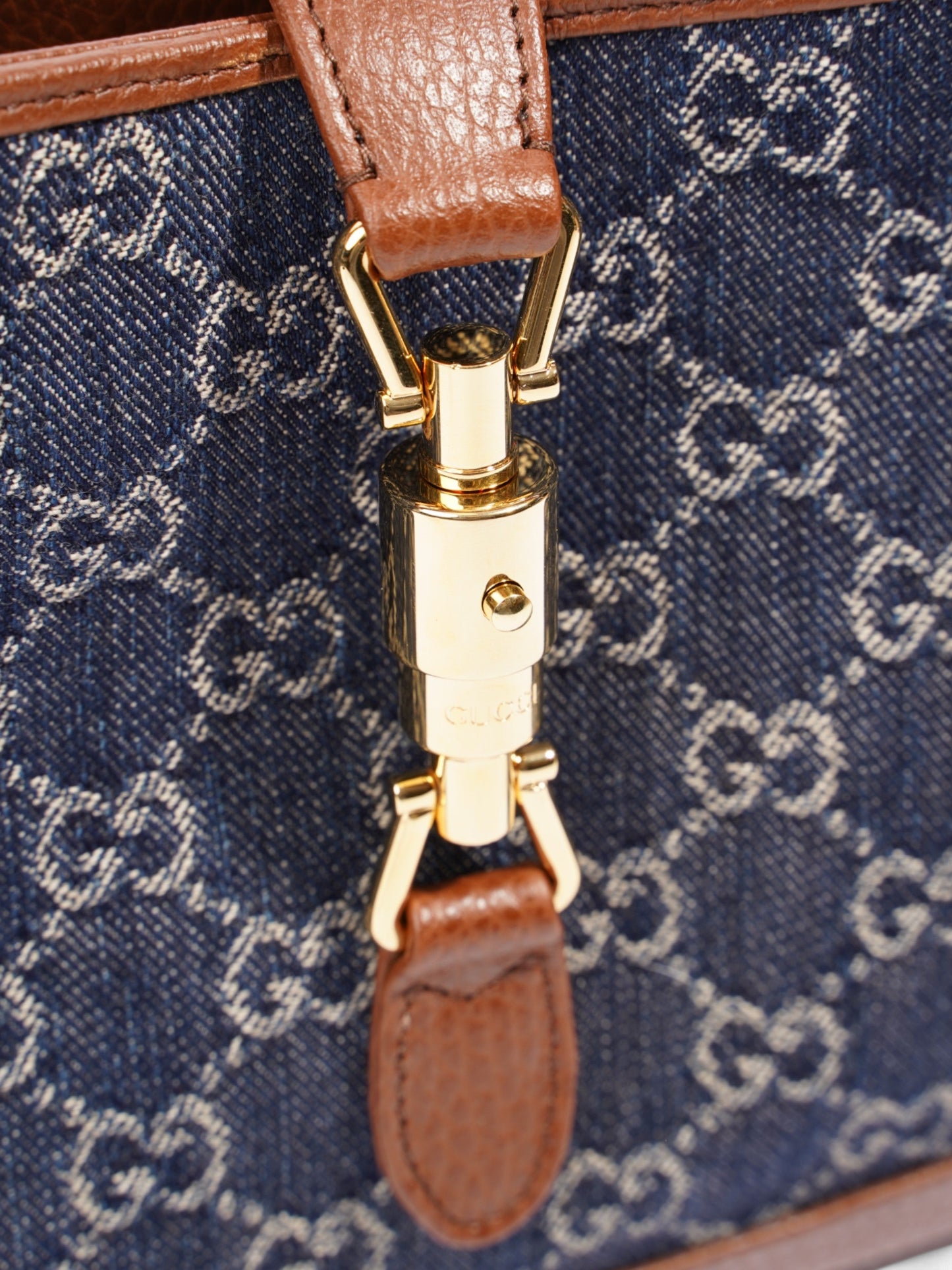 Gucci Jackie 1961 Blue / Brown Denim