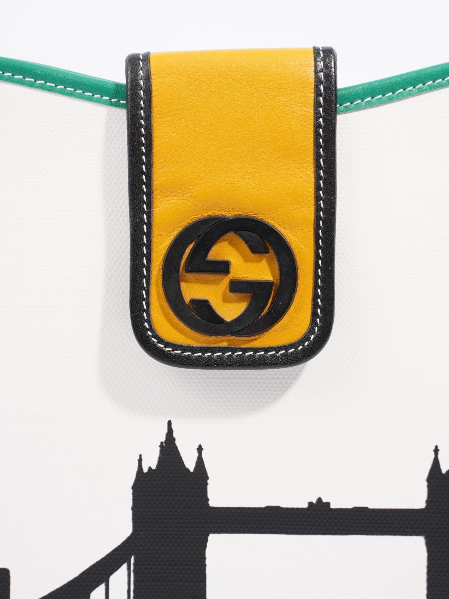 Gucci 2012 Limited Edition IPad Case White / Black / Red / Green / Yellow Coated Canvas