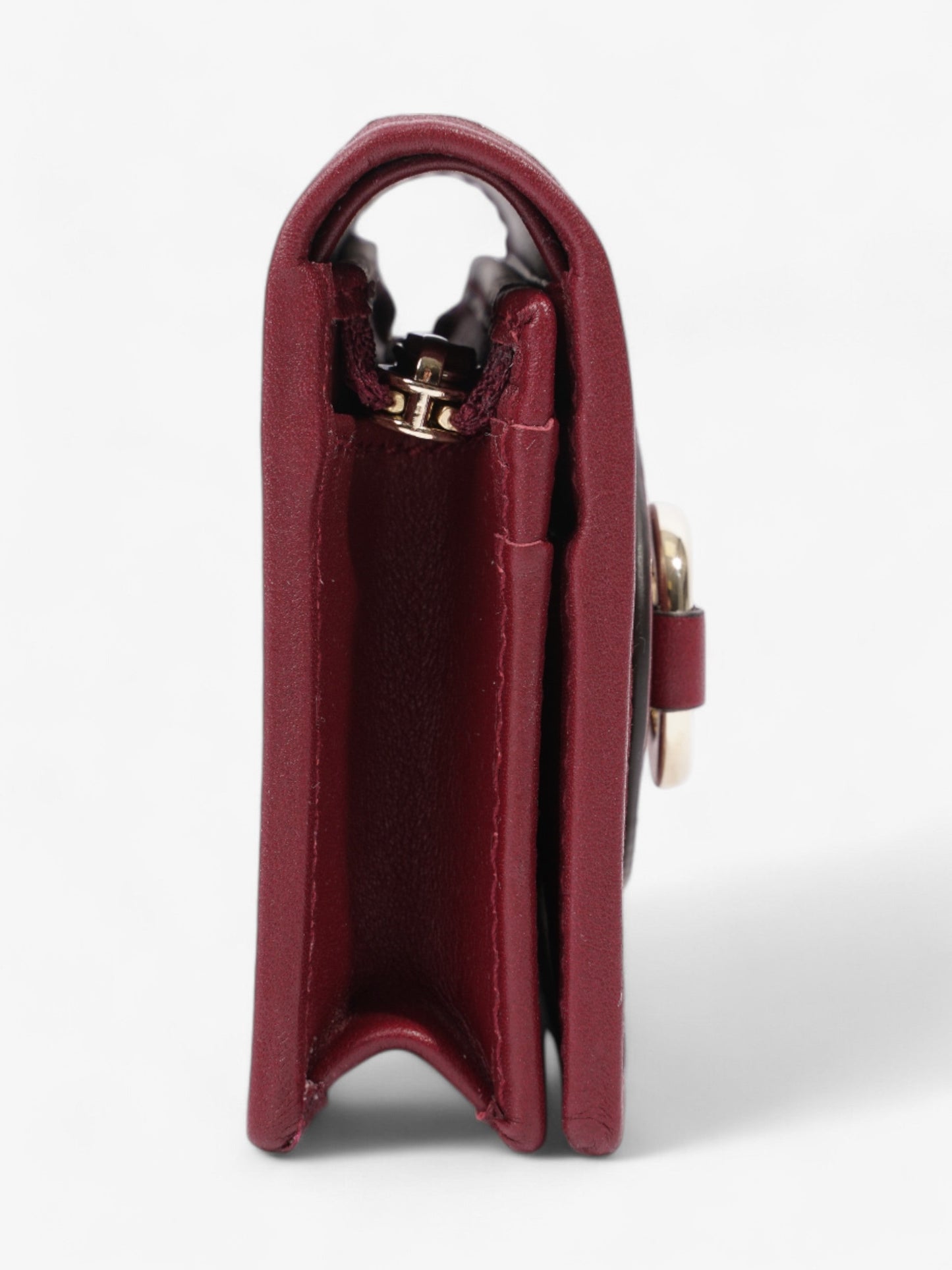 Gucci Horsebit 1955 Wallet GG Supreme / Maroon / Light Gold Canvas