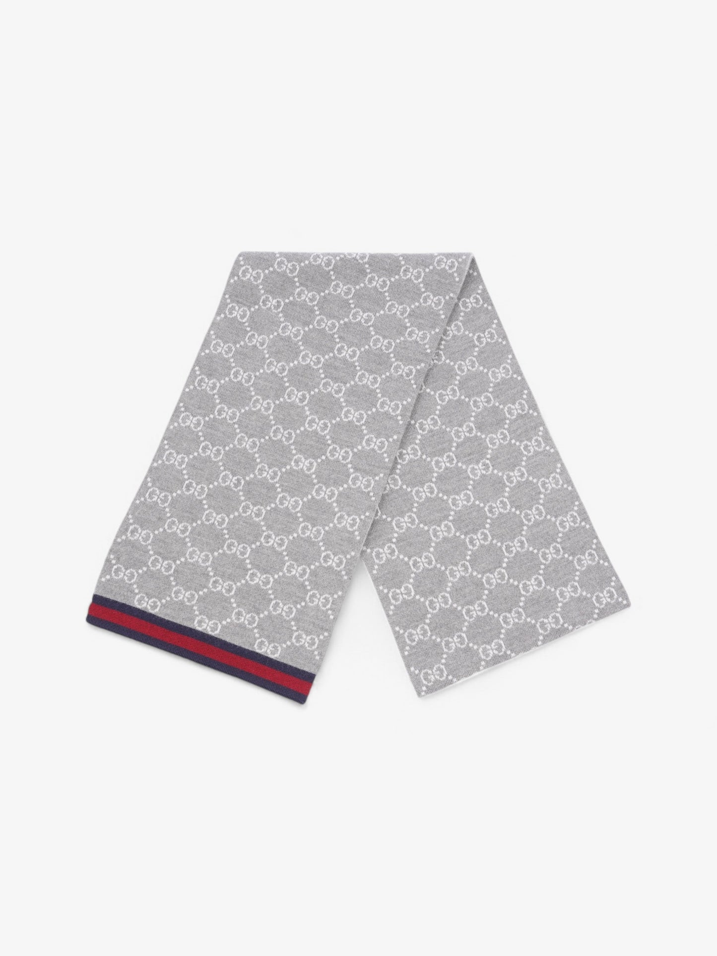 Gucci GG Scarf GG Supreme / Red / Blue Wool