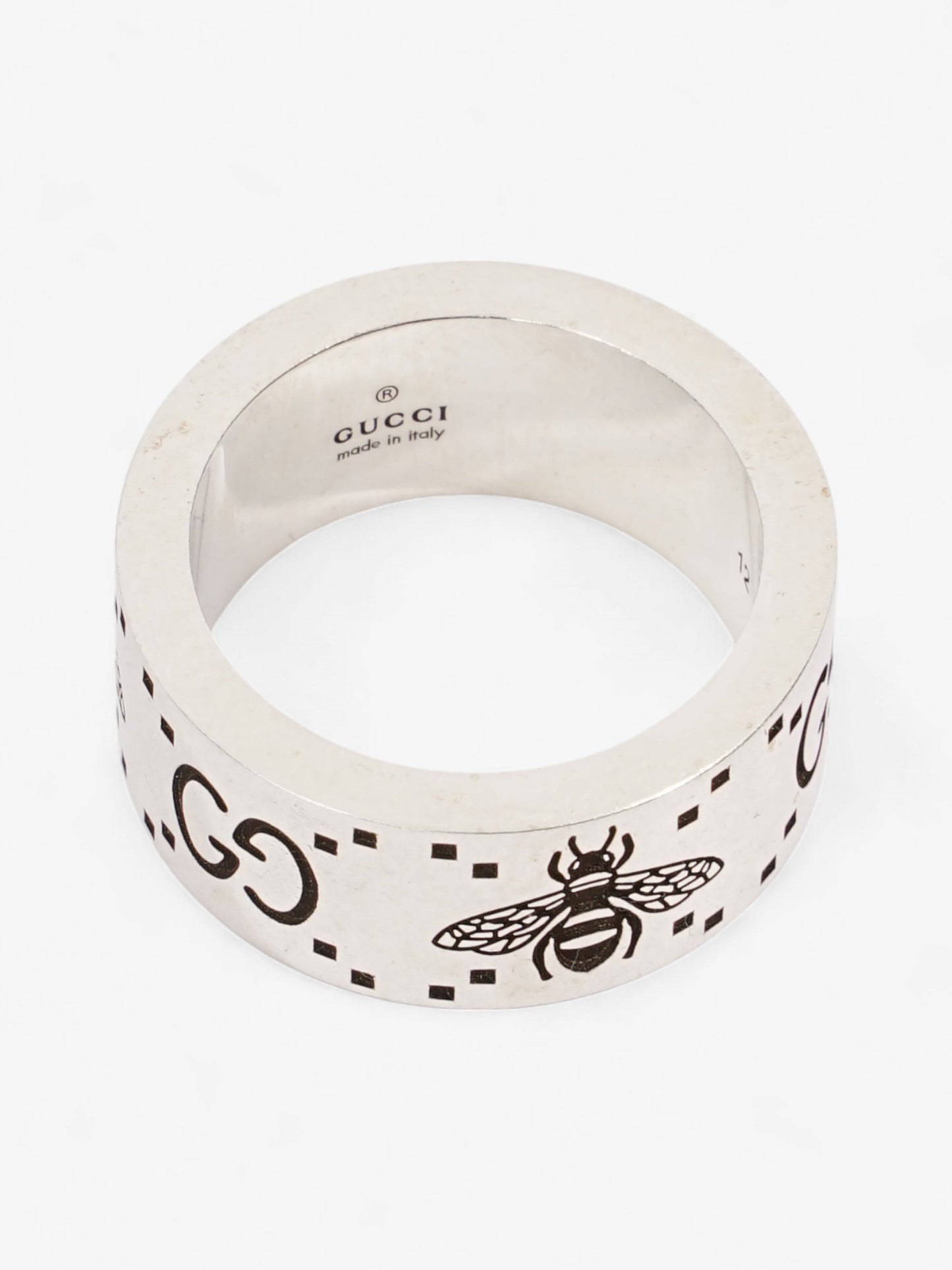 Gucci GG Signature Bee Ring Silver Silver Sterling 12 (52mm)