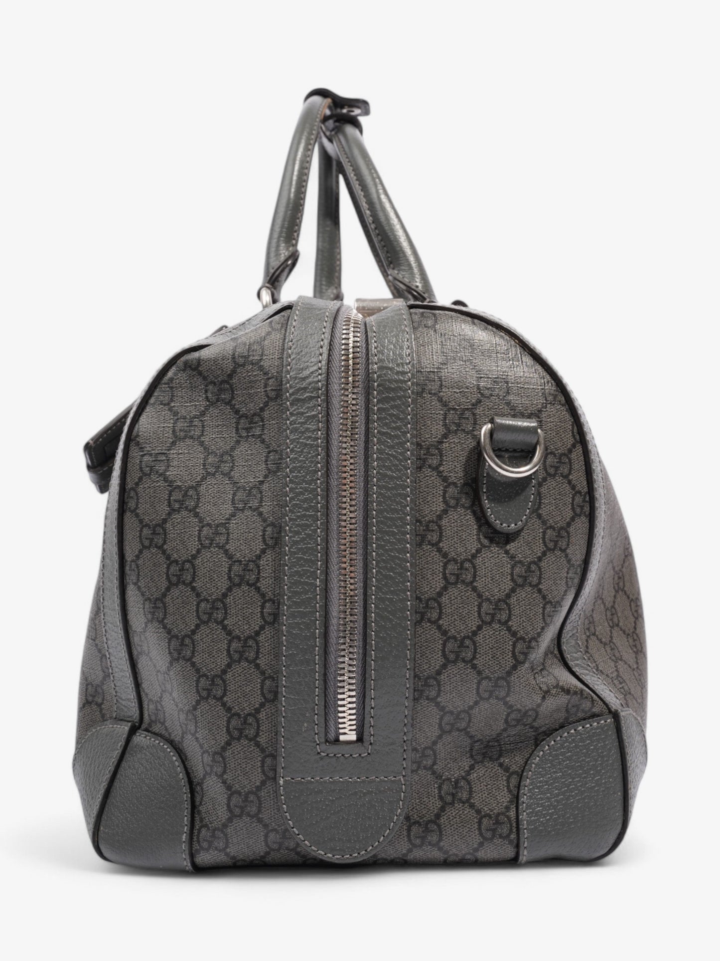 Gucci Ophidia Duffle Bag GG Supreme / Grey Coated Canvas