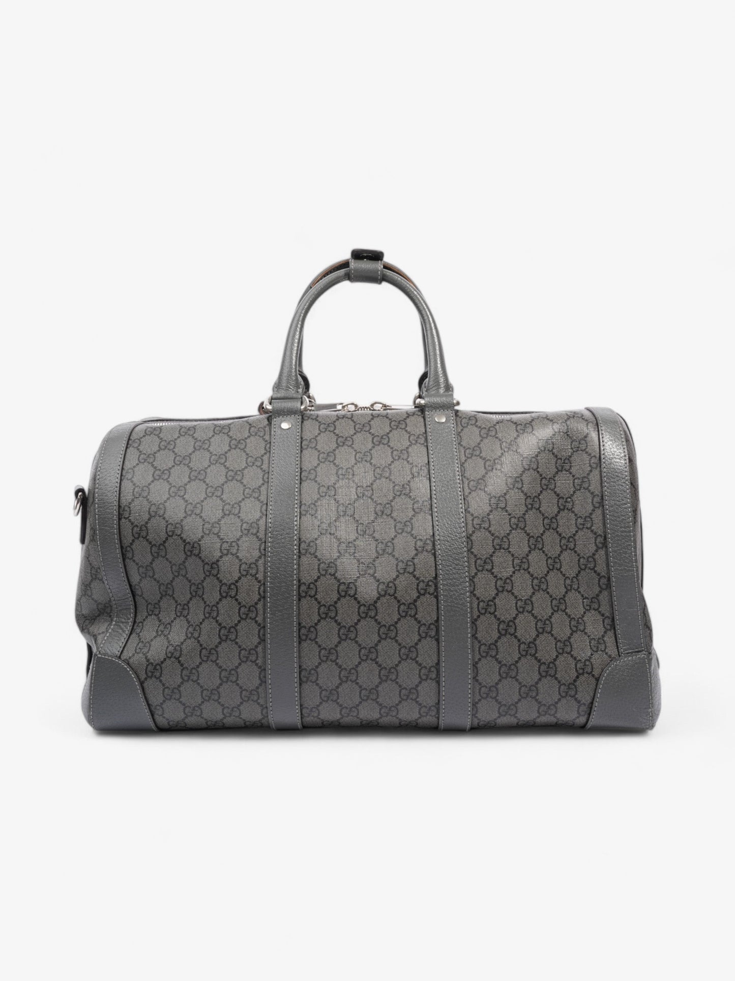 Gucci Ophidia Duffle Bag GG Supreme / Grey Coated Canvas