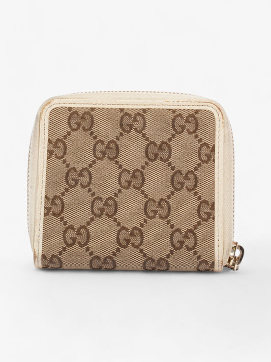 Gucci GG Bi-Fold Wallet Beige / White Canvas