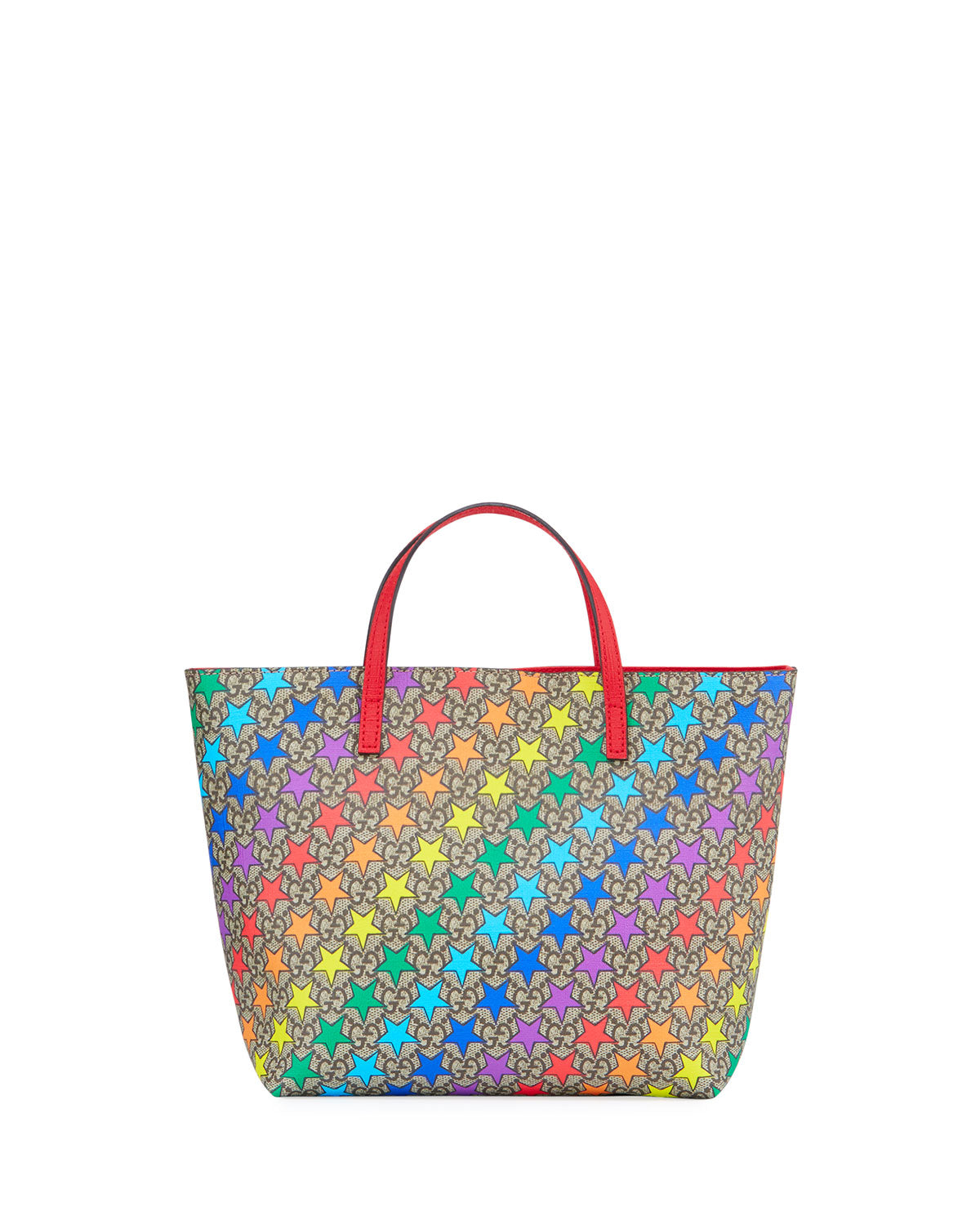 Gucci Rainbow Star GG Supreme Mini Tote Bag