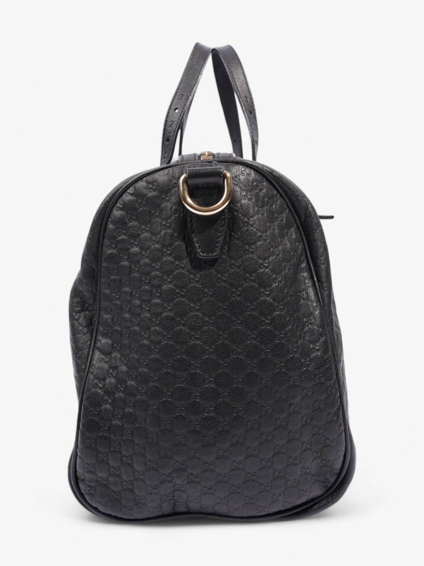 Gucci Boston Bag Microguccissima Black Leather