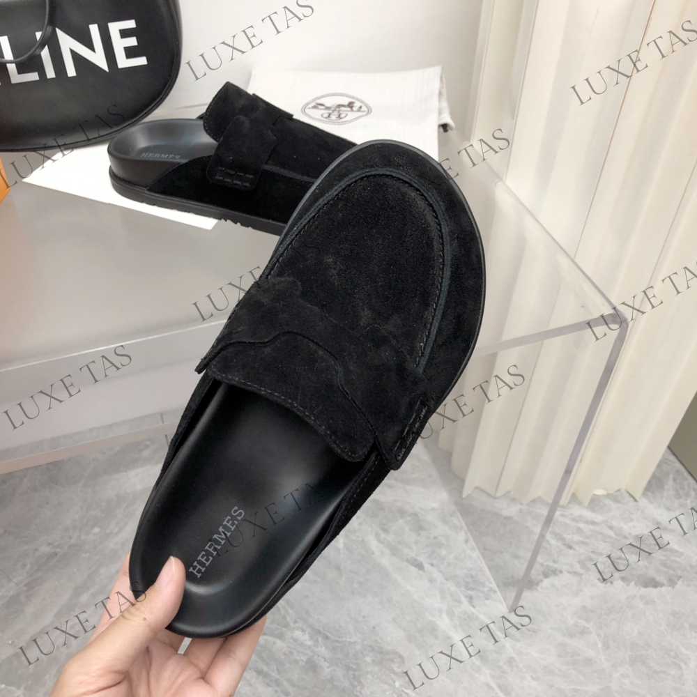 Noir Go Mule Designer Slides & Sandals for Men