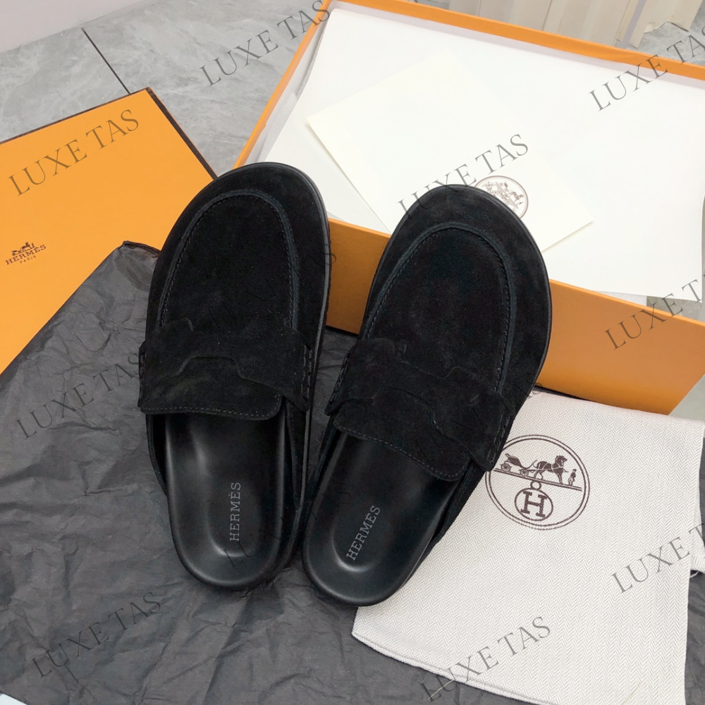 Noir Go Mule Designer Slides & Sandals for Men