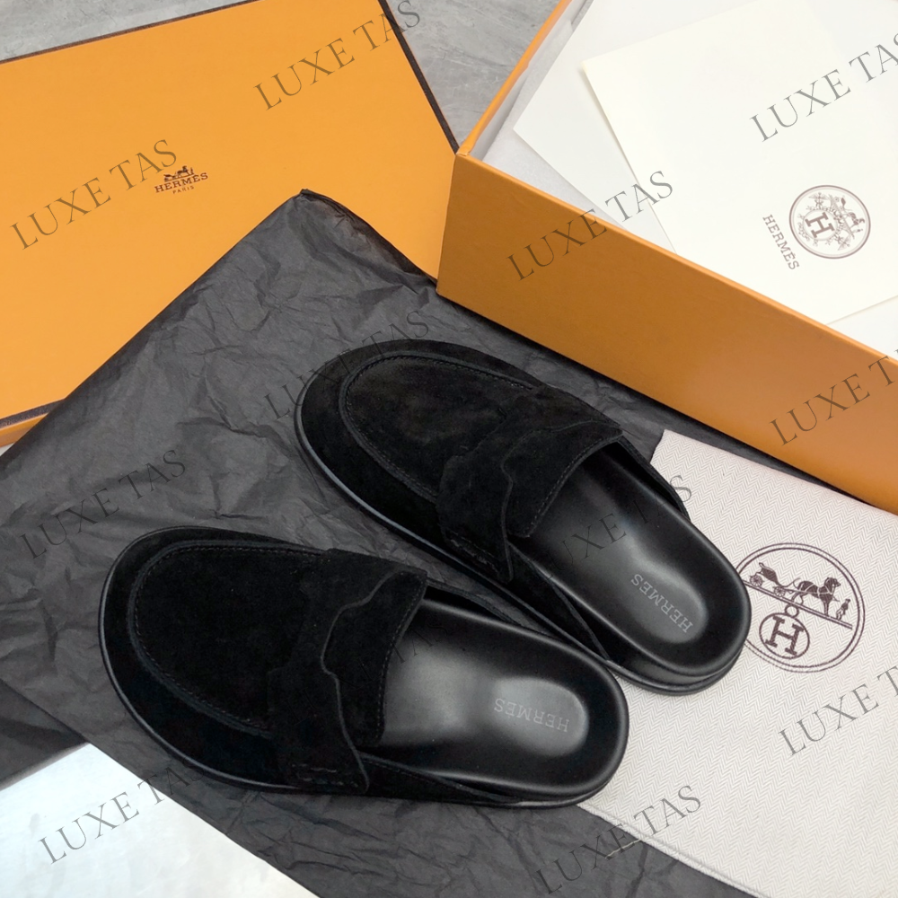 Noir Go Mule Designer Slides & Sandals for Men