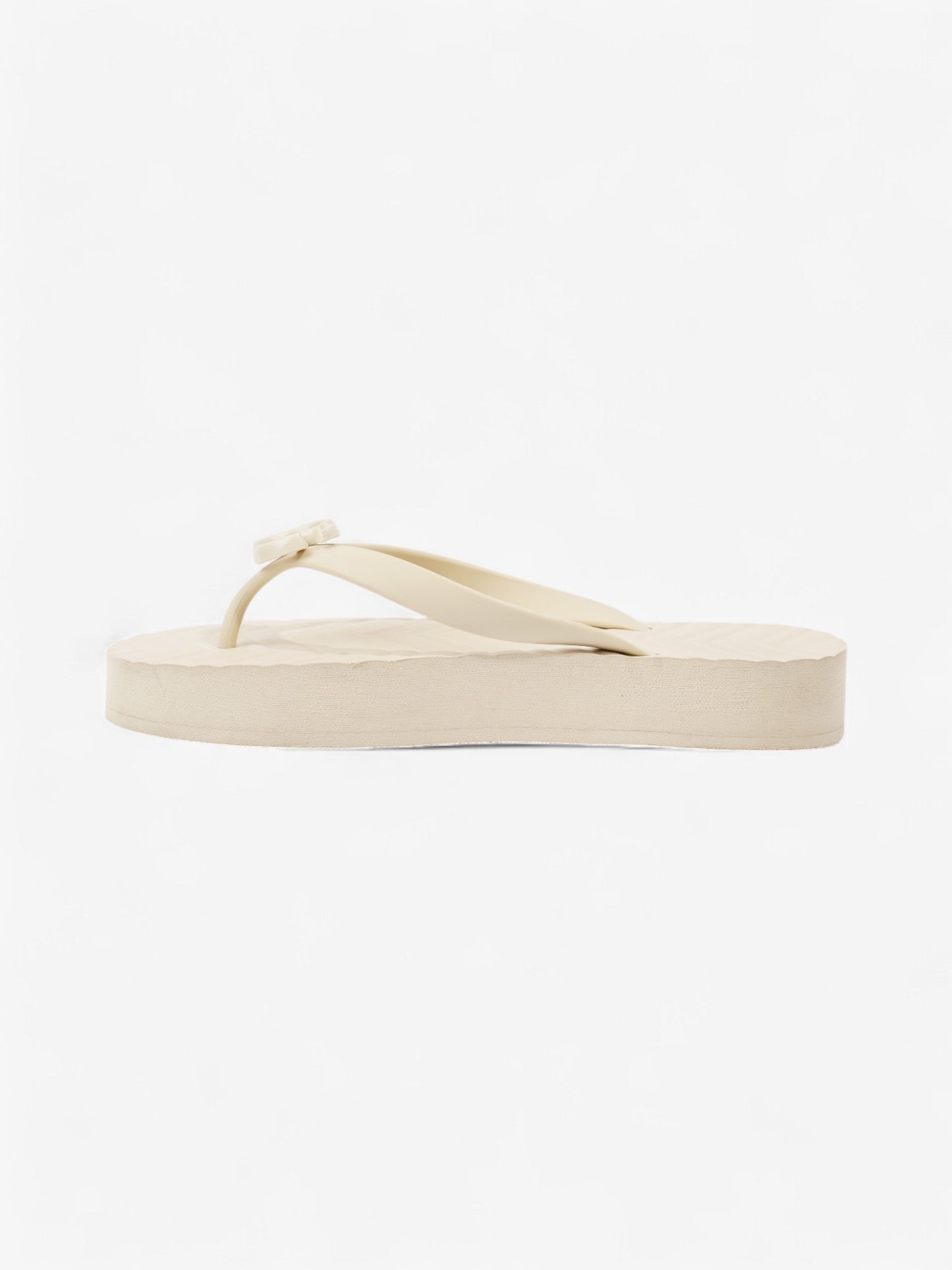 Gucci Double G Platform Sandal Cream Rubber EU 38 UK 5