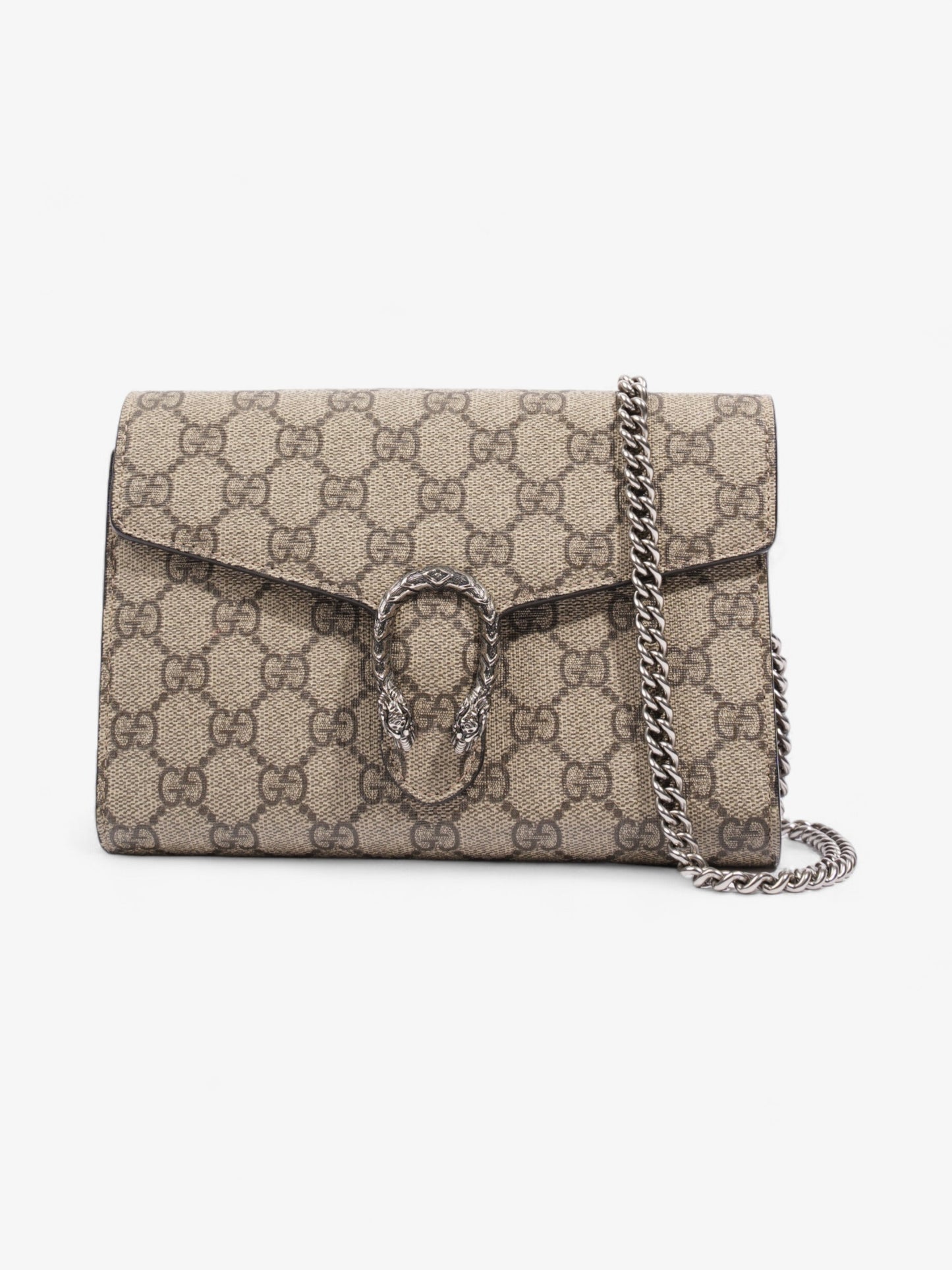 Gucci Dionysus Chain Wallet GG Supreme  Coated Canvas